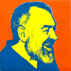 Arte pop italiana emergente NAP pop artist stampe padre pio icona pop fine art