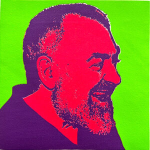 Padre pio NAP Normal As Possible quadri in serigrafia Made in Italy e stampe d'autore in edizione limitata arte contemporanea santi pop art
